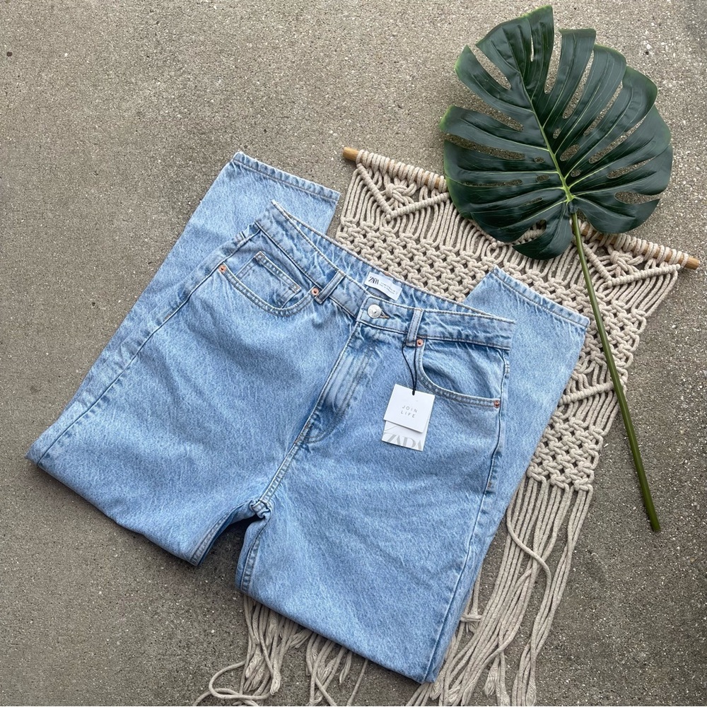 New Zara High Rise Jeans Size 10